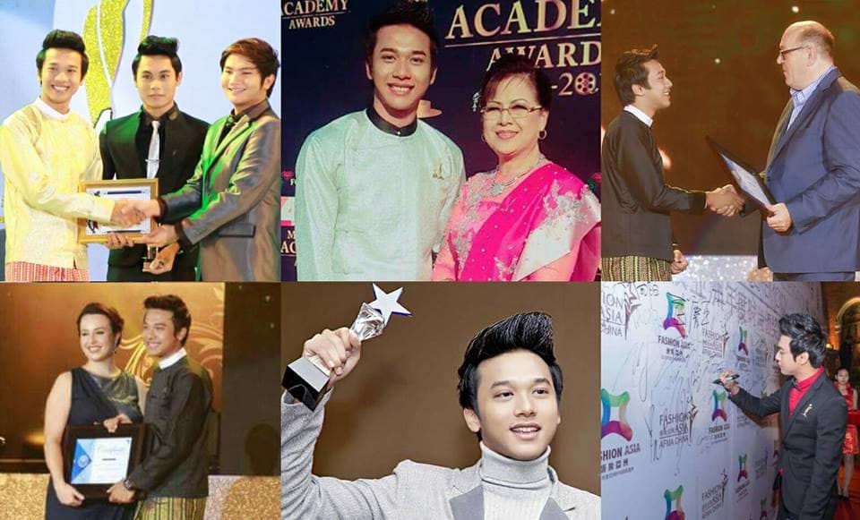Han Zaw Latt receiving awards